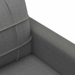 vidaXL Canapea cu 3 locuri, gri închis, 180 cm, material textil vidaXL Canapea cu 3 locuri, gri închis, 180 cm, material textil