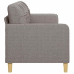 vidaXL Canapea cu 3 locuri, taupe, 180 cm, material textil
