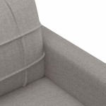 vidaXL Canapea cu 3 locuri, taupe, 180 cm, material textil
