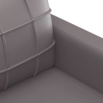 vidaXL Canapea de o persoană, gri, 60 cm, piele ecologică vidaXL Canapea de o persoană, gri, 60 cm, piele ecologică