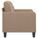vidaXL Canapea de o persoană, cappuccino, 60 cm, piele ecologică vidaXL Canapea de o persoană, cappuccino, 60 cm, piele ecologică