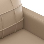 vidaXL Canapea de o persoană, cappuccino, 60 cm, piele ecologică vidaXL Canapea de o persoană, cappuccino, 60 cm, piele ecologică