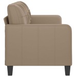 vidaXL Canapea cu 3 locuri, cappuccino, 180 cm, piele ecologică vidaXL Canapea cu 3 locuri, cappuccino, 180 cm, piele ecologică