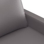 vidaXL Canapea de o persoană, gri, 60 cm, piele ecologică vidaXL Canapea de o persoană, gri, 60 cm, piele ecologică