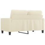 vidaXL Canapea cu 2 locuri, crem, 120 cm, piele ecologică vidaXL Canapea cu 2 locuri, crem, 120 cm, piele ecologică