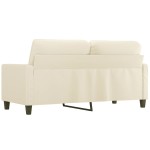 vidaXL Canapea cu 2 locuri, crem, 140 cm, piele ecologică vidaXL Canapea cu 2 locuri, crem, 140 cm, piele ecologică