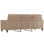 vidaXL Canapea cu 3 locuri, cappuccino, 180 cm, piele ecologică vidaXL Canapea cu 3 locuri, cappuccino, 180 cm, piele ecologică