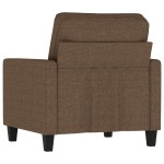 vidaXL Fotoliu canapea, maro, 60 cm, material textil