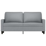 vidaXL Canapea cu 2 locuri, gri deschis, 140 cm, material textil vidaXL Canapea cu 2 locuri, gri deschis, 140 cm, material textil