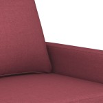 vidaXL Canapea cu 2 locuri, roșu vin, 140 cm, material textil