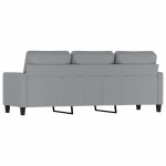 vidaXL Canapea cu 3 locuri, gri deschis, material 180CM textil vidaXL Canapea cu 3 locuri, gri deschis, material 180CM textil