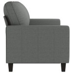 vidaXL Canapea cu 3 locuri, gri închis, 180 cm, material textil vidaXL Canapea cu 3 locuri, gri închis, 180 cm, material textil