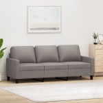 vidaXL Canapea cu 3 locuri, taupe, 180 cm, material textil vidaXL Canapea cu 3 locuri, taupe, 180 cm, material textil