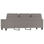 vidaXL Canapea cu 3 locuri, taupe, 180 cm, material textil vidaXL Canapea cu 3 locuri, taupe, 180 cm, material textil