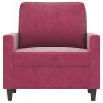 vidaXL Canapea de o persoană, roșu vin, 60 cm, catifea vidaXL Canapea de o persoană, roșu vin, 60 cm, catifea
