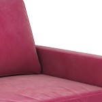 vidaXL Canapea de o persoană, roșu vin, 60 cm, catifea vidaXL Canapea de o persoană, roșu vin, 60 cm, catifea