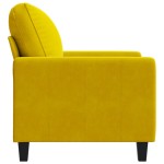vidaXL Canapea de o persoană, galben, 60 cm, catifea vidaXL Canapea de o persoană, galben, 60 cm, catifea