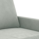 vidaXL Canapea cu 2 locuri, gri deschis, 120 cm, catifea