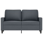 vidaXL Canapea cu 2 locuri, gri închis, 120 cm, catifea vidaXL Canapea cu 2 locuri, gri închis, 120 cm, catifea