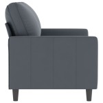 vidaXL Canapea cu 2 locuri, gri închis, 120 cm, catifea vidaXL Canapea cu 2 locuri, gri închis, 120 cm, catifea