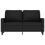 vidaXL Canapea cu 2 locuri, negru, 120 cm, catifea vidaXL Canapea cu 2 locuri, negru, 120 cm, catifea
