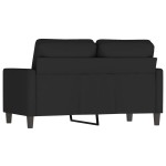 vidaXL Canapea cu 2 locuri, negru, 120 cm, catifea vidaXL Canapea cu 2 locuri, negru, 120 cm, catifea
