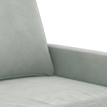 vidaXL Canapea cu 2 locuri, gri deschis, 140 cm, catifea vidaXL Canapea cu 2 locuri, gri deschis, 140 cm, catifea