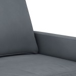 vidaXL Canapea cu 2 locuri, gri închis, 140 cm, catifea