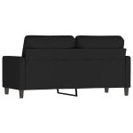 vidaXL Canapea cu 2 locuri, negru, 140 cm, catifea