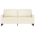 vidaXL Canapea cu 2 locuri, crem, 140 cm, catifea vidaXL Canapea cu 2 locuri, crem, 140 cm, catifea