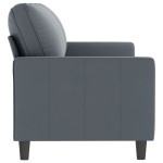 vidaXL Canapea cu 3 locuri, gri închis, 180 cm, material catifea vidaXL Canapea cu 3 locuri, gri închis, 180 cm, material catifea