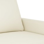 vidaXL Canapea cu 3 locuri, crem, 180 cm, catifea vidaXL Canapea cu 3 locuri, crem, 180 cm, catifea