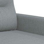 vidaXL Canapea cu 2 locuri, gri deschis, 120 cm, material textil vidaXL Canapea cu 2 locuri, gri deschis, 120 cm, material textil