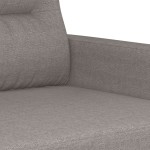vidaXL Canapea cu 2 locuri, gri taupe, 120 cm, material textil vidaXL Canapea cu 2 locuri, gri taupe, 120 cm, material textil