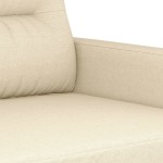 vidaXL Canapea cu 2 locuri, crem, 140 cm, material textil vidaXL Canapea cu 2 locuri, crem, 140 cm, material textil