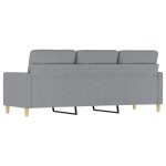 vidaXL Canapea cu 3 locuri, gri deschis, material 180CM textil vidaXL Canapea cu 3 locuri, gri deschis, material 180CM textil