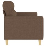vidaXL Canapea cu 3 locuri, maro, 180 cm, material textil vidaXL Canapea cu 3 locuri, maro, 180 cm, material textil