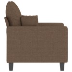 vidaXL Fotoliu canapea, maro, 60 cm, material textil