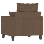 vidaXL Fotoliu canapea, maro, 60 cm, material textil