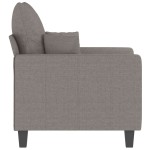 vidaXL Fotoliu canapea, gri taupe, 60 cm, material textil