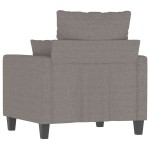 vidaXL Fotoliu canapea, gri taupe, 60 cm, material textil