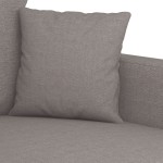 vidaXL Canapea cu 2 locuri, gri taupe, 120 cm, material textil vidaXL Canapea cu 2 locuri, gri taupe, 120 cm, material textil