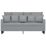 vidaXL Canapea cu 2 locuri, gri deschis, 140 cm, material textil vidaXL Canapea cu 2 locuri, gri deschis, 140 cm, material textil
