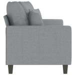 vidaXL Canapea cu 2 locuri, gri deschis, 140 cm, material textil vidaXL Canapea cu 2 locuri, gri deschis, 140 cm, material textil
