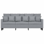 vidaXL Canapea cu 3 locuri, gri deschis, material 180CM textil vidaXL Canapea cu 3 locuri, gri deschis, material 180CM textil