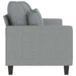 vidaXL Canapea cu 3 locuri, gri deschis, material 180CM textil vidaXL Canapea cu 3 locuri, gri deschis, material 180CM textil