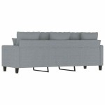 vidaXL Canapea cu 3 locuri, gri deschis, material 180CM textil vidaXL Canapea cu 3 locuri, gri deschis, material 180CM textil
