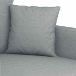 vidaXL Canapea cu 3 locuri, gri deschis, material 180CM textil vidaXL Canapea cu 3 locuri, gri deschis, material 180CM textil
