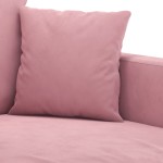 vidaXL Canapea de o persoană, Roz, 60 cm, catifea vidaXL Canapea de o persoană, Roz, 60 cm, catifea