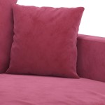 vidaXL Canapea de o persoană, roșu vin, 60 cm, catifea vidaXL Canapea de o persoană, roșu vin, 60 cm, catifea